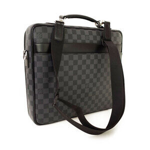 Louis Vuitton Black Graphite Steve Case Business Damier Bag Computer